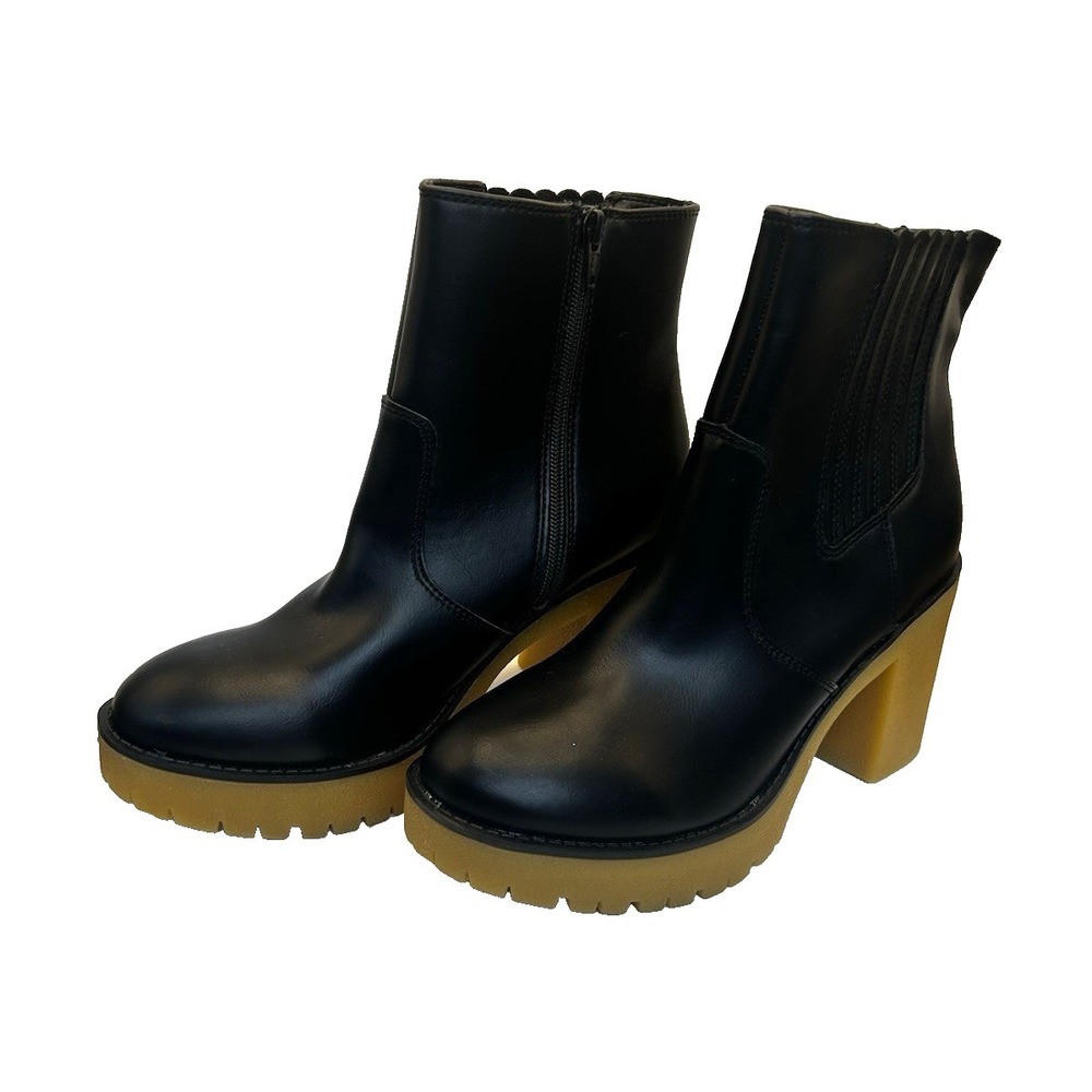 Sun + Stone Veritype Chelsea Booties ‎ Black 9 1/2 Preppy Grunge